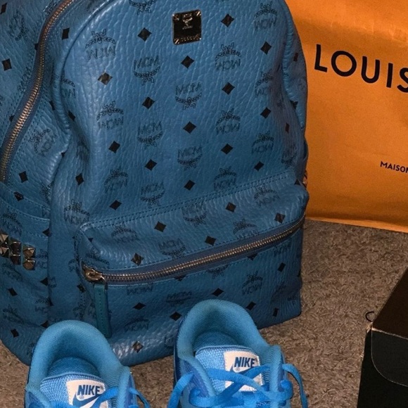 Mcm turquoise backpack - Picture 9 of 9